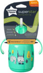 Tommee Tippee itatópohár - Superstar Training Straw Cup szívószálas 300ml 6hó zöld