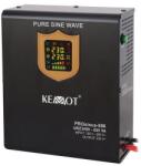 KEMOT Wall-mounted emergency power supply KEMOT PROsinus-800 converter with pure sine wave and charging function 12V 230V 800VA/500W (URZ3409)