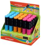 Keyroad Hegyező 1 lyukú radírral 24 db/display Keyroad 2 in 1 vegyes színek (38389) - irodasziget