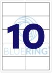 Bluering Etikett címke, 105x57mm, 100 lap, 10 címke/lap Bluering® (BRET116) - irodasziget