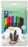 STAEDTLER Tűfilc készlet, 0, 3 mm, STAEDTLER Triplus 334, 10 különböző szín (TS334C10) - irodasziget