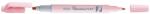 Pentel Szövegkiemelő kétvégű 1/3, 5mm, vágott és kúphegyű, Pentel pasztell rózsaszín (41792) - irodasziget
