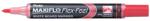 Pentel Táblamarker 1-5mm, hajlékony hegyű Pentel Maxiflo Flex Feel piros (MWL5SBFBX) - irodasziget
