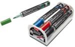 Pentel Táblamarker+törlő készlet 1-5mm, hajlékony hegyű, Pentel Maxiflo Flex Feel, 4 klf. szín (MWL5SBF4N) - irodasziget