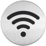 Durable Piktogram, információs tábla, átmérő 83mm, WIFI Durable ezüst (DU478523) - irodasziget