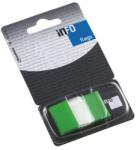 Info Notes Jelölőcímke 25x43mm, 50lap, műanyag, Info Notes Info Flags transzparens zöld (23121) - irodasziget