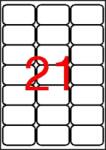 APLI Etikett, univerzális, 63, 5×38, 1 mm, kerekített sarkú, APLI, 2100 etikett/csomag (LCA2414) - irodasziget