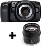 Blackmagic Design Blackmagic Pocket Cinema Camera 4K + TTARTISAN APS-C 50mm F1.2 M43 Digitális fényképezőgép