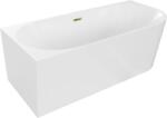Mexen Mia 170x80 cm stânga alb/auriu (52691708000L-50)