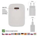 EMOS GaN PD 20 W max. univerzális USB töltő (EMOS_V01G20) (EMOS_V01G20)