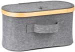 G21 Tárolódoboz G21 30 x 15 x 15 cm, bambusz fedéllel, szürke (UBG21BAM004G)