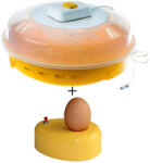ELECTRO ADMON Incubator cu intoarcere manuala, pana la 70 de oua de gaina sau 120 de oua de prepelita + Cadou ovoscop (IO-102 + Ovoscop)