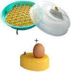 ELECTRO ADMON Incubator cu intoarcere simultana, afisaj temperatura, 51 oua gaina + Cadou Ovoscop (IO-103 TH + Ovoscop)