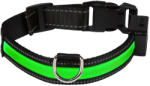 NUM'AXES Eyenimal LED-es világító nyakörv - zöld - S méret: 40 - 45 cm nyakkerület, Sz 25 mm