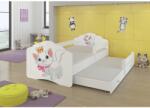 ADRK Kétszemélyes ágy korláttal és matracokkal CASIMO II CAT 160x80, Fehér - mindigbutor