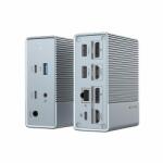 Targus HYPER HDG212B laptop dock/port replicator Docking USB 3.2 Gen 2 (3.1 Gen 2) Type-C Silver (HDG212B-GL)