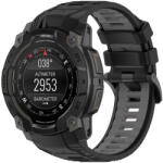Techsuit - Óraszíj 22mm (W077) - Garmin Instinct 3 45mm / Instinct 3 45 Solar - Fekete/Szürke