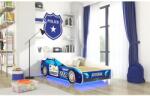 ADRK LED SHERIFF matraccal és világítással 140x70 ágy, Kék - mindigbutor