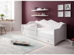 ADRK EMKA Pink matraccal 160x80 ágy, Fehér, Rózsaszín - mindigbutor