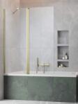 Radaway Nes Brushed Gold PND II szálcsiszolt arany kádparaván 100J (10009100-99-01R)