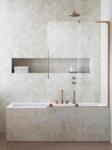Radaway Furo SL Brushed Copper PND II szálcsiszolt réz kádparaván 100B (10309538-93-01L+10112494-01-01)