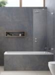 Radaway Essenza Pro Brushed Nickel PNJ II szálcsiszolt króm kádparaván 50 (10101050-91-01)