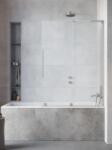 Radaway Furo SL Brushed Nickel PND II szálcsiszolt króm kádparaván 100B (10309538-91-01L+10112494-01-01)