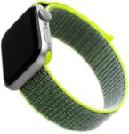 FIXED 224761 Nylon Strap for Apple Watch 38/40/41 mm, dark lime (FIXNST-436-LIGR)