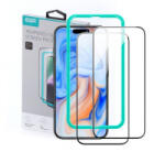 ESR képernyővédő üveg 2db (2.5D, 0.33mm, 9H + segédkeret) FEKETE Apple iPhone 16 Plus / iPhone 15 Plus (GP-149494)