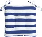 vidaXL 6 db kék és fehér csíkos szövet székpárna 40x40x7 cm 2.1 kg (361488)