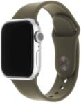 FIXED 228244 szilikon szíj készlet Apple Watch 42/44/45 mm, olivazöld (FIXSST-434-OL)