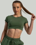 GymBeam STRIX Дамски кроп топ Essential Cedar Green L
