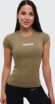 GymBeam Дамска тениска FIT Olive XXL