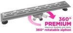 Aquasan zuhanyfolyóka Premium 600mm (28065) (28065)