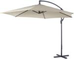 LifeTime Garden Függő Gémes Kitekerhető Napernyő, 3 m, pezsgő szín, 180gr/m2 (871125239749)