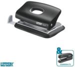 Rapid Lyukasztó, kétlyukú, 10 lap, RAPID FC10 Fashion, fekete - officeland