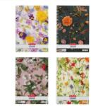 Herlitz Flower II A4 70 lap kockás spirálfüzet (400201490) - tintasziget