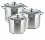 Kinghoff Set oale din inox cu capace, 20/22/24 cm, 5.6/7.2/9 L Kinghoff KH4310