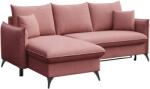 Rodier Rózsaszín kárpitozott sarokkanapé MESONICA Lilio 230 cm, bal (RODIER-BRIM-213A-4L)