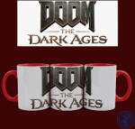  Doom - The Dark Ages logó bögre (Piros)