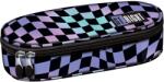 ST.RIGHT Овален ученически несесер St. Right Wavy Chessboard - С 1 цип (PC01)