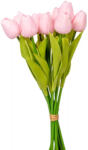 Hezi Élethű Tulipán köteg, gumi, 10szál, rózsaszín, M32cm (SXT144500PK)