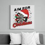 printfashion Karácsonyi darts - Vászonkép - Fehér (16985000)