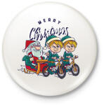 printfashion Karácsonyi manók - Kitűző, hűtőmágnes - Fehér (16984961)