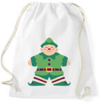 printfashion Karácsonyi manó - Sportzsák, Tornazsák - Fehér (17010362)