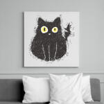 printfashion Fekete macska - Vászonkép - Fehér (17176730)