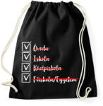 printfashion Ballagás egyetem fehér - Sportzsák, Tornazsák - Fekete (17365947)