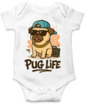 printfashion Pug Life - Baba Body - Fehér (17439876)