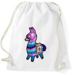 printfashion Fortnite Láma - Sportzsák, Tornazsák - Fehér (17025110)