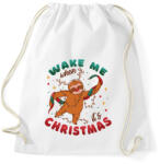 printfashion Karácsonyi lajhár - Sportzsák, Tornazsák - Fehér (16995436)